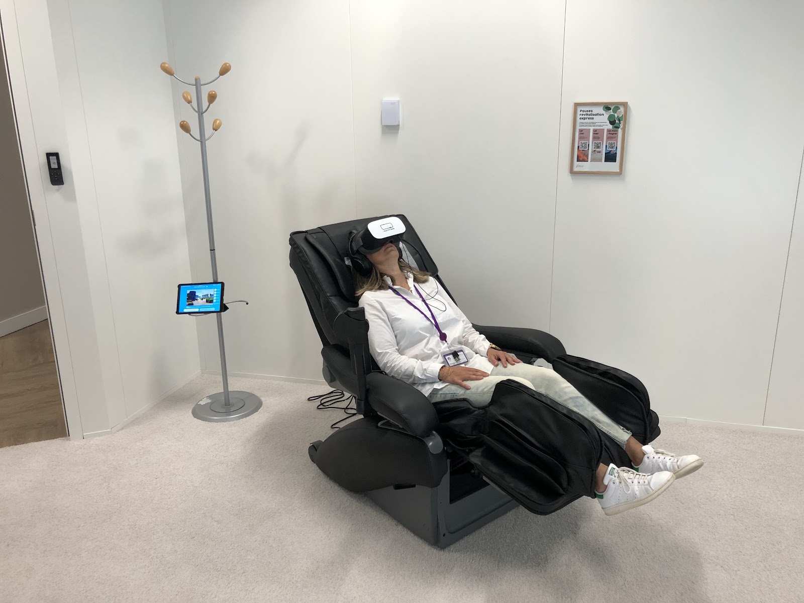 Relaxation profonde avec le casque de réalité virtuelle Healthy Mind